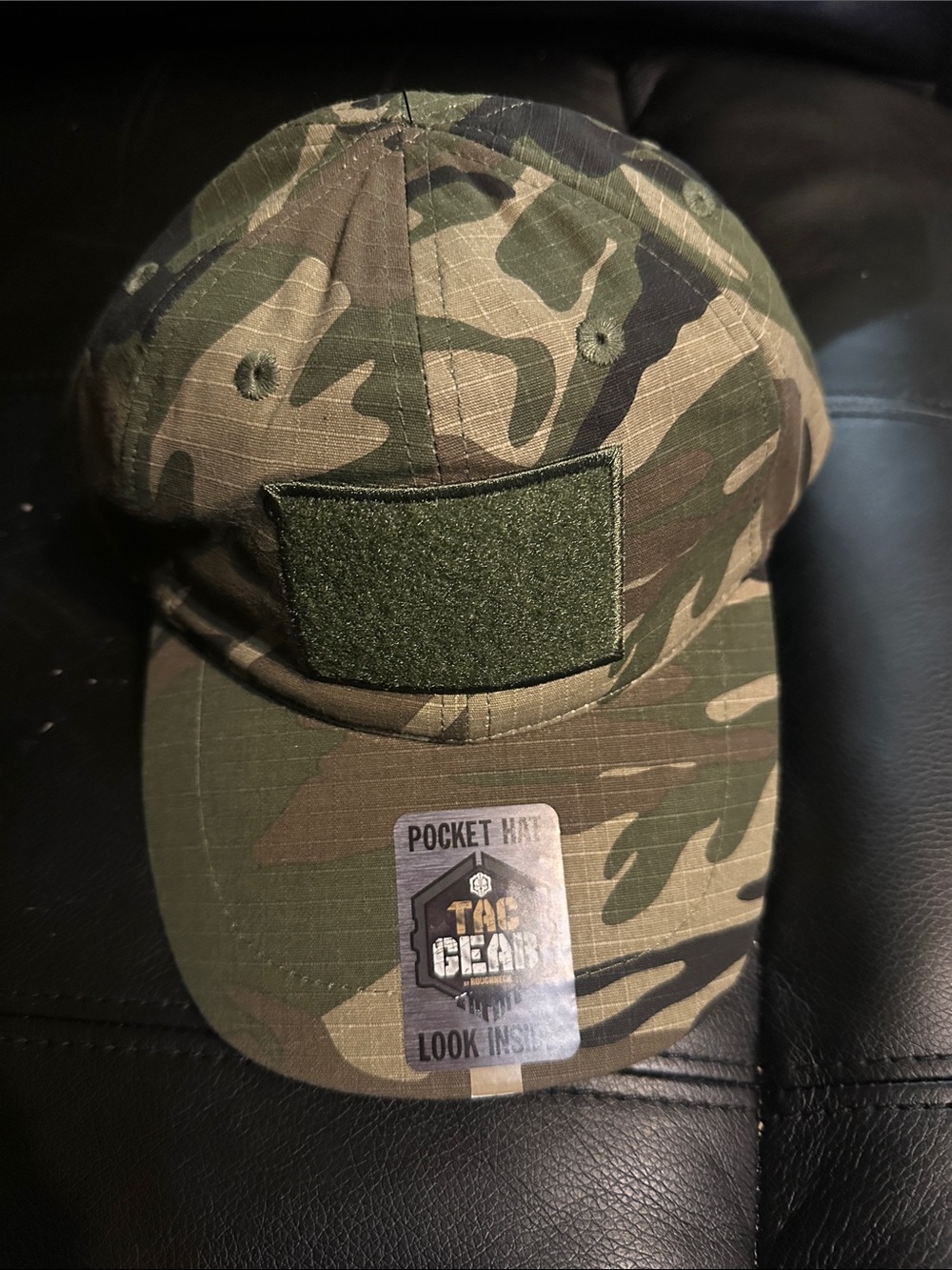 Tac Gear Camouflage Patch Cap - Green Camo